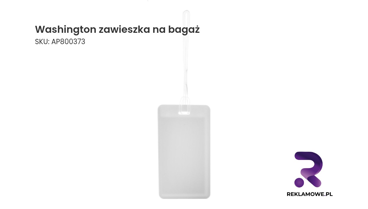 Zawieszka na bagaż Washington w kolorze czarnym