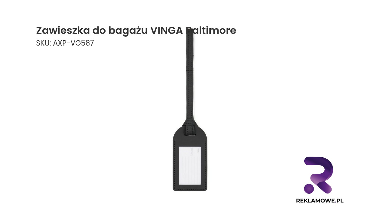 Zawieszka do bagażu VINGA Baltimore Zawieszka do bagażu VINGA Baltimore, stylowa i praktyczna