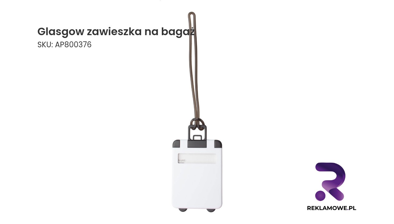 Glasgow zawieszka na bagaż Glasgow zawieszka na bagaż - praktyczna zawieszka do walizki i torby podróżnej