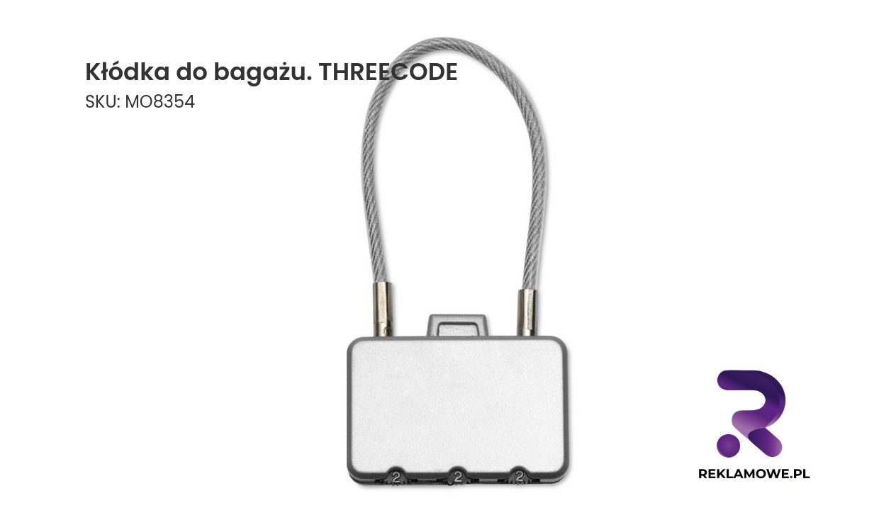 Kłódka do bagażu THREECODE - bezpieczne zamknięcie walizki i plecaka