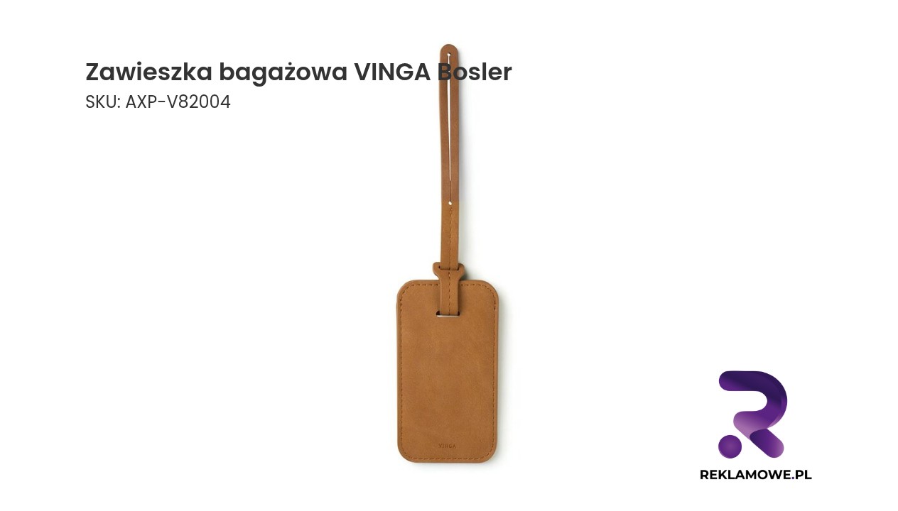 Zawieszka bagażowa VINGA Bosler - elegancka zawieszka do walizki i torby podróżnej