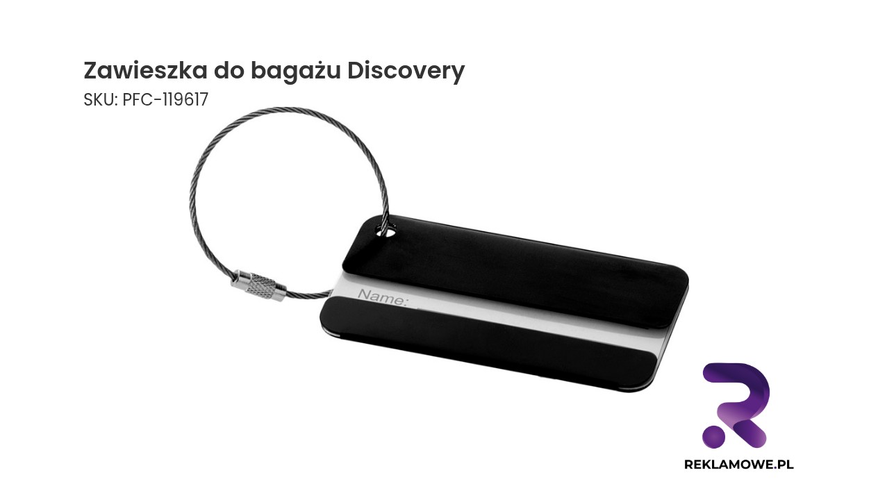 Zawieszka do bagażu Discovery – identyfikator do walizki i torby podróżnej