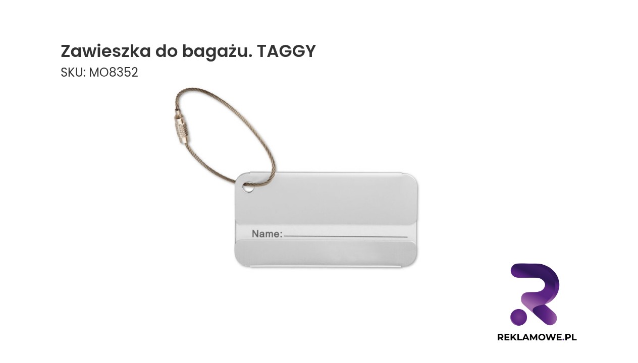 Zawieszka do bagażu. TAGGY Zawieszka do bagażu TAGGY - identyfikator do walizki i torby podróżnej