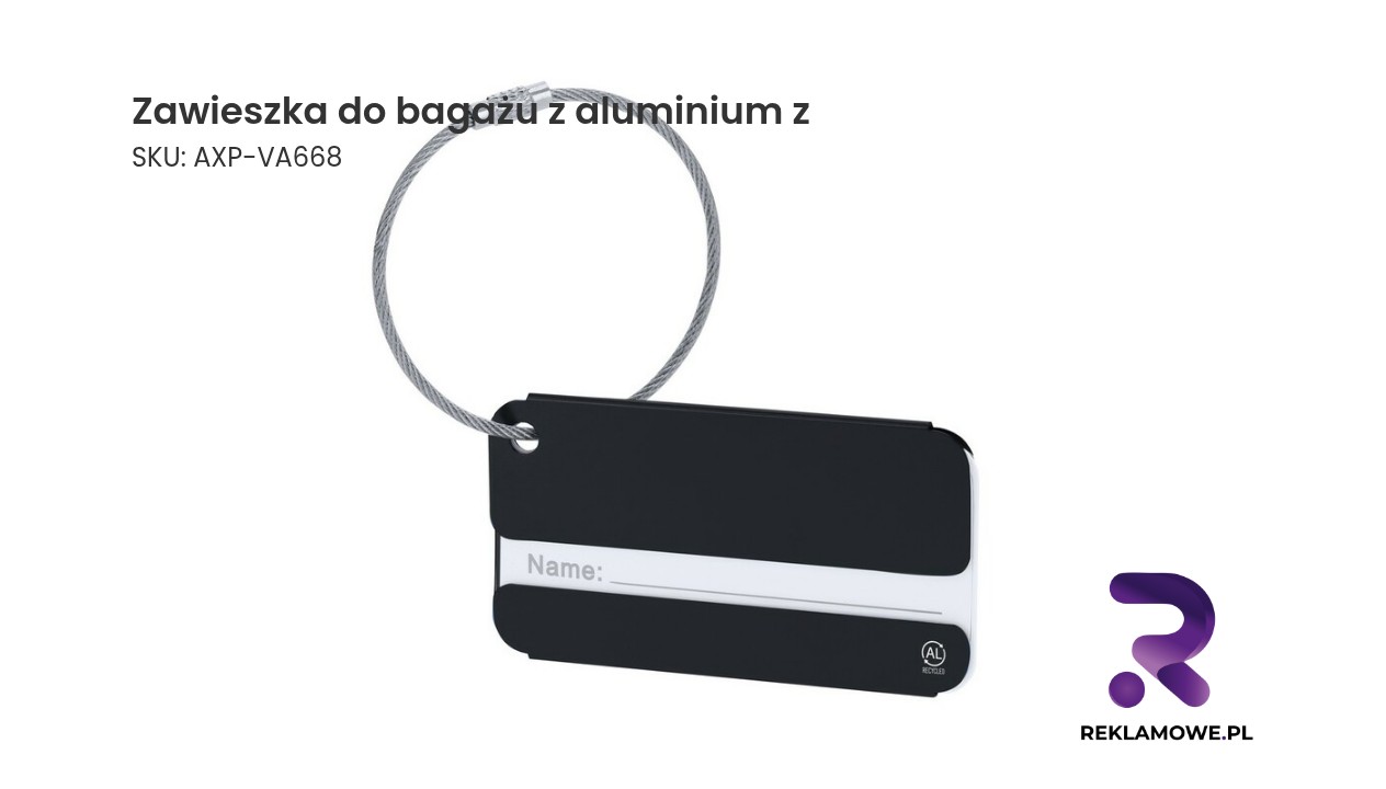 Zawieszka do bagażu wykonana z aluminium
