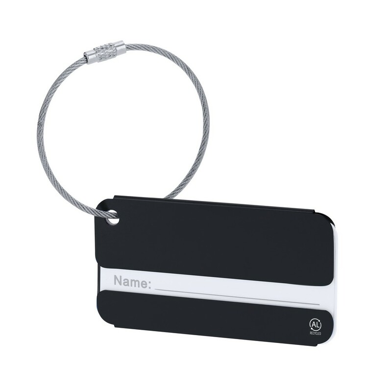 Zawieszka do bagażu z aluminium z recyklingu VA668-03_AAA01