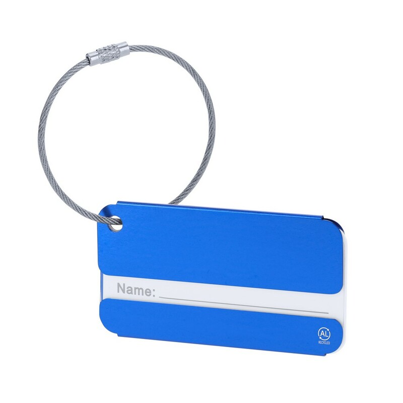 Zawieszka do bagażu z aluminium z recyklingu VA668-03_AAA01