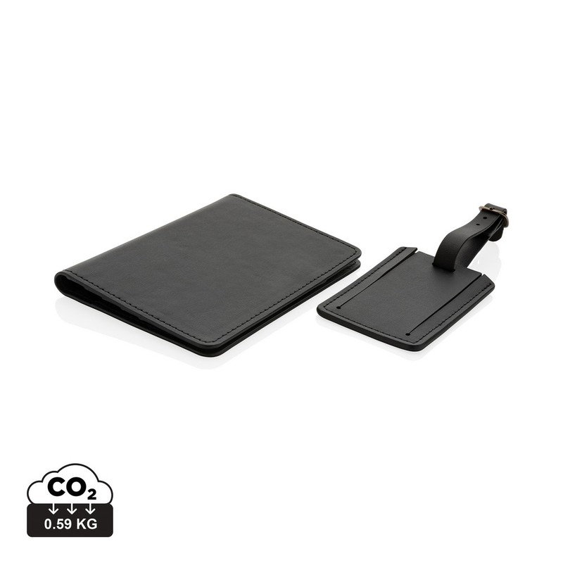 Zawieszka reklamowa zestaw podróżny swiss peak, pu z recyklingu P820.731__S_0 Zestaw podróżny Swiss Peak, PU z recyklingu P820.731__S_0